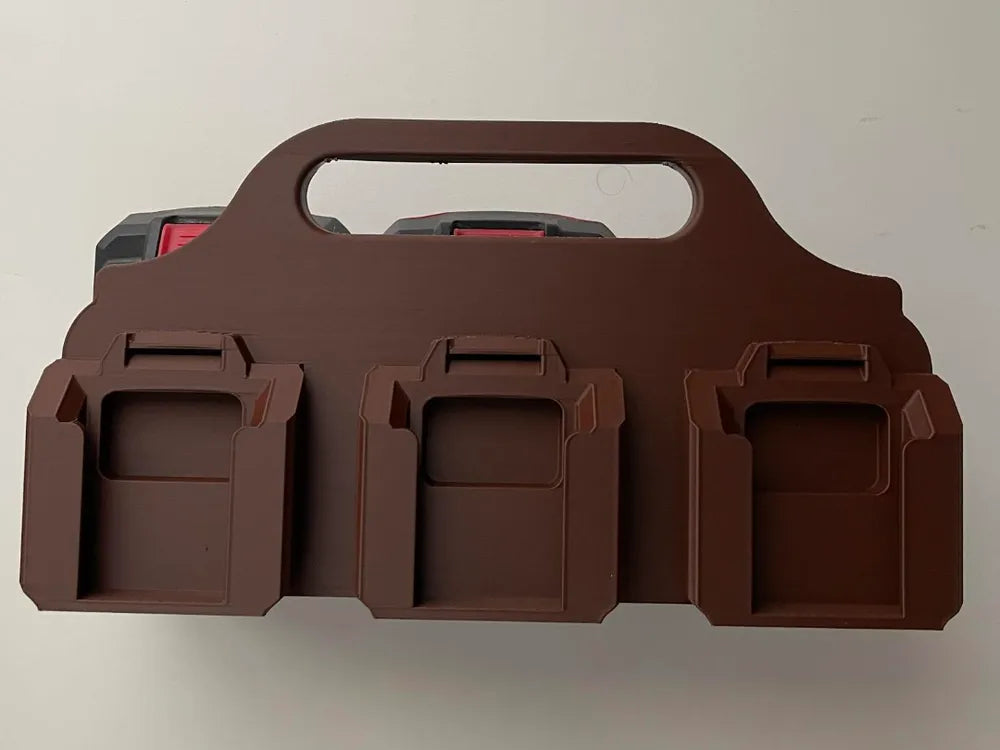 Parkside 20V Battery Caddy (6 Pack) | Power Tool Battery Holder & Organizer Case