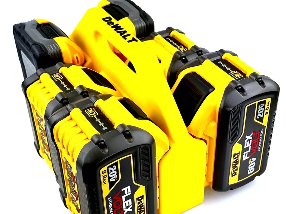 DeWALT 20V Battery Caddy (6 Pack) | Secure Locking Holder & Organizer for Power Tool Batteries