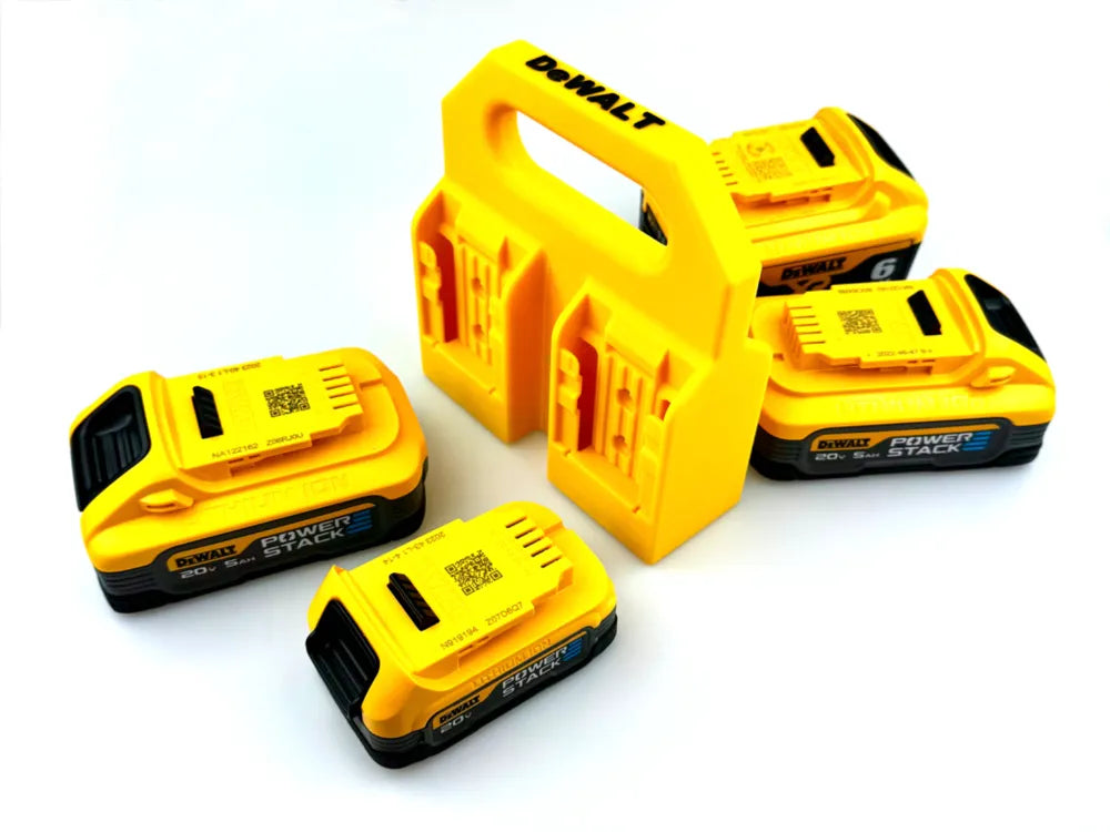DeWALT 20V Battery Holder: Secure 4 Battery Caddy, Transport & Protection