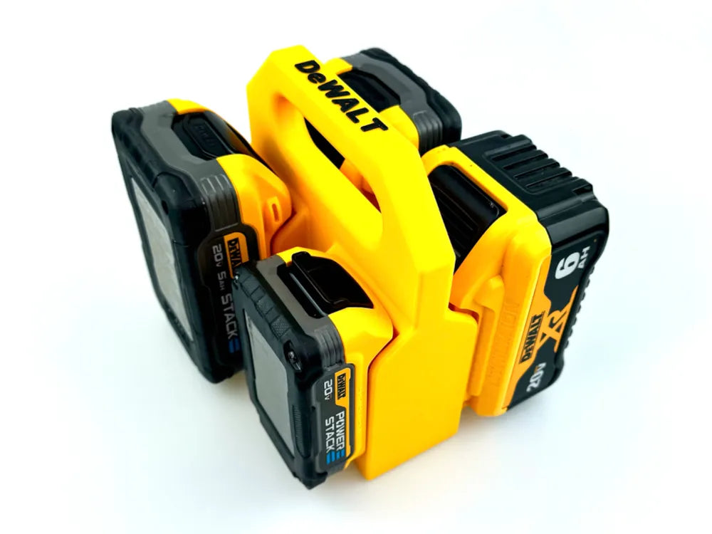 DeWALT 20V Battery Holder: Secure 4 Battery Caddy, Transport & Protection