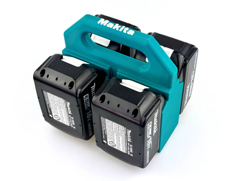 Makita 18V Battery Caddy (4 Pack) | Power Tool Battery Holder & Organizer Case