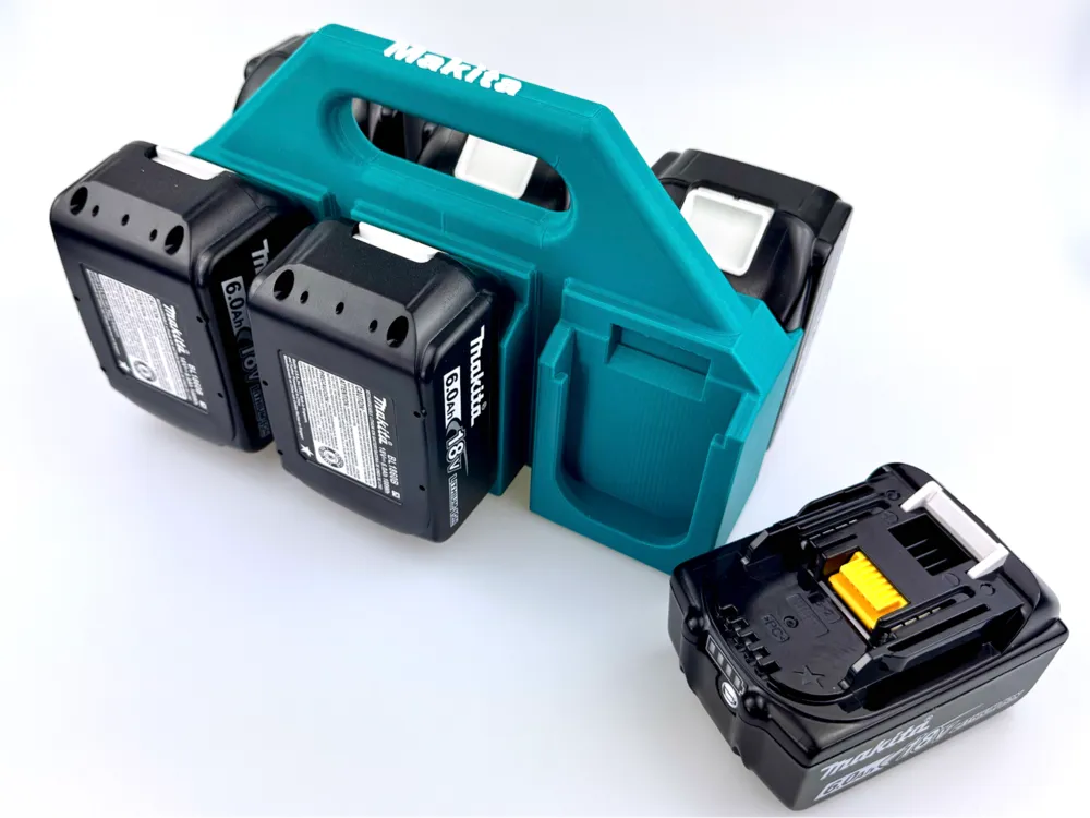 Makita 18V Battery Caddy (6 Pack) | Power Tool Battery Holder & Organizer Case