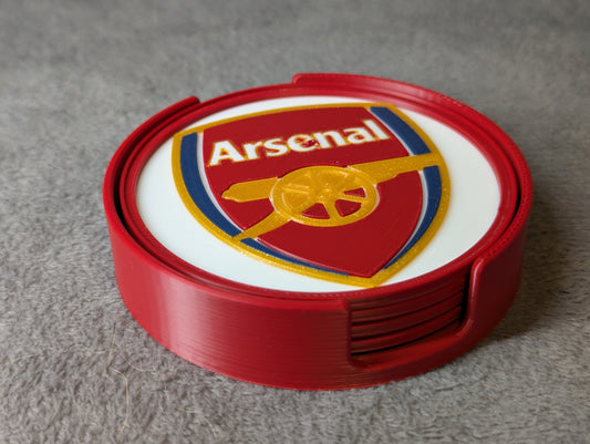 Arsenal FC Coaster Set – Fodbold Fan Gave & Bordskånere