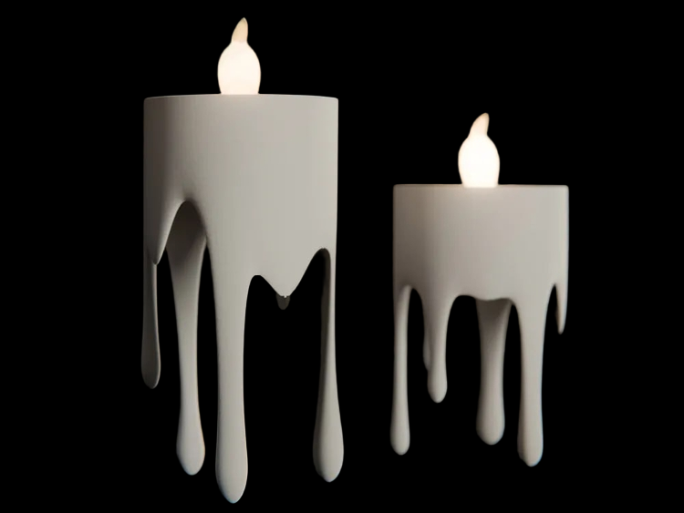 Floatning Dripping LED Tealight Holder – 2 stk. Sæt, Halloween Dekoration