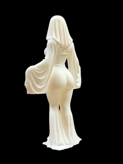 3D-Printet Halloween Kvindelig Spøgelse | Elegant Dekoration