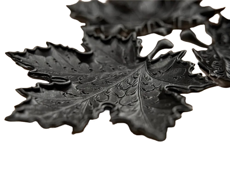 5 stk. 3D Printede Mable Blade Dekorationer – Forår & Efterår, 150x75 mm