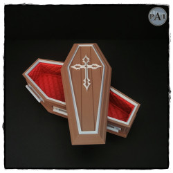 Mini Coffin Candy Box til Halloween - Uhyggelig Slikboks