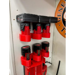 Milwaukee M12 batteriholder x3