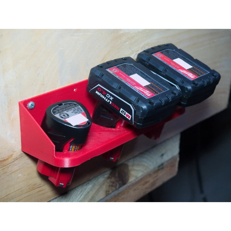 Milwaukee M12 batteriholder x4