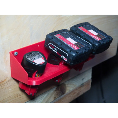 Milwaukee M12 batteriholder x4