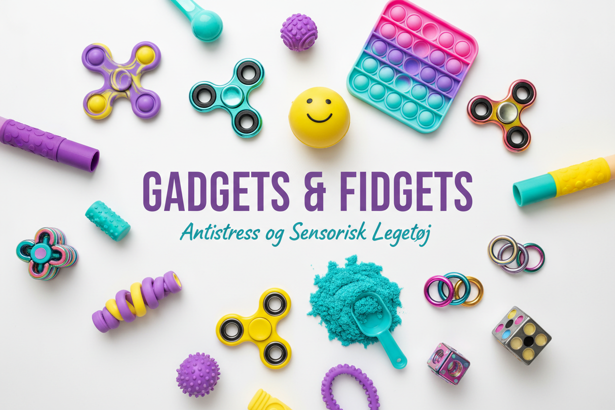 Gadgets & Fidgets – Antistress og Sensorisk Legetøj