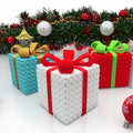 Multicolor Christmas 3D-Printed Gift Box – Colorful and Magical Christmas Gift Box