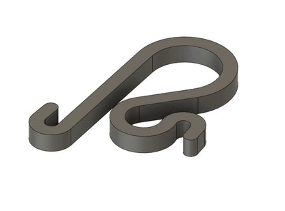 3D-printede kroge til julelys (25 stk.) | Julelysclips | Udendørs juledekoration holder