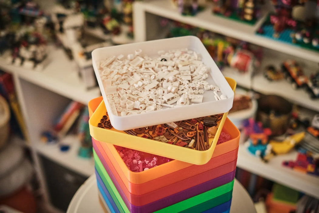 Lego Sorteringsbakker (Sæt m. 5 stk.) – Praktiske sorteringsbakker til klodser og krea