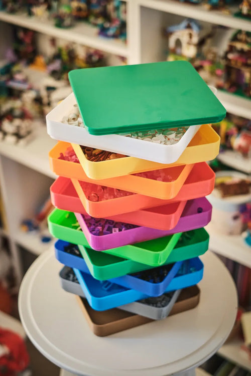 Lego Sorteringsbakker (Sæt m. 5 stk.) – Praktiske sorteringsbakker til klodser og krea
