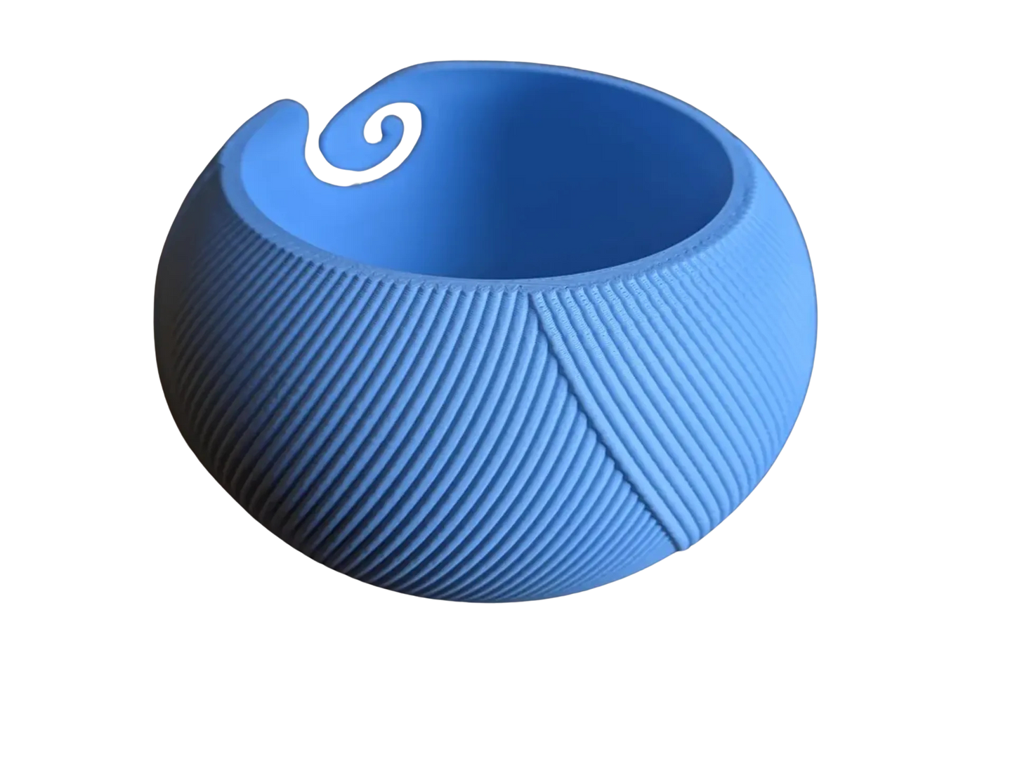 3D-printet garnskål med flettet mønster