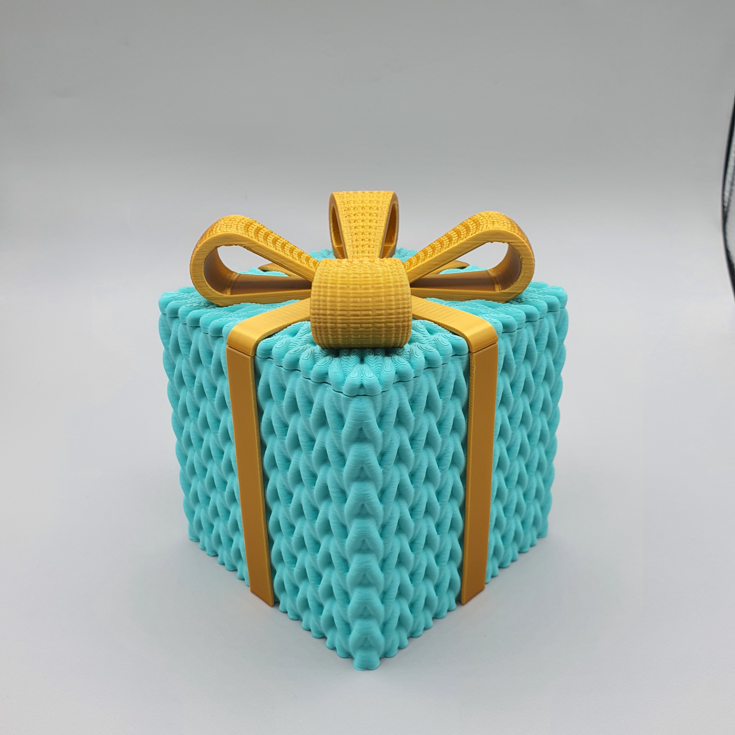 Multicolor Christmas 3D-Printed Gift Box – Colorful and Magical Christmas Gift Box