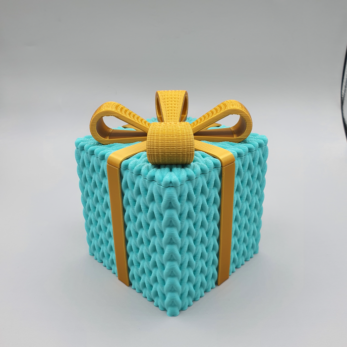 Multicolor Christmas 3D-Printed Gift Box – Farverig og magisk jule-gaveæske