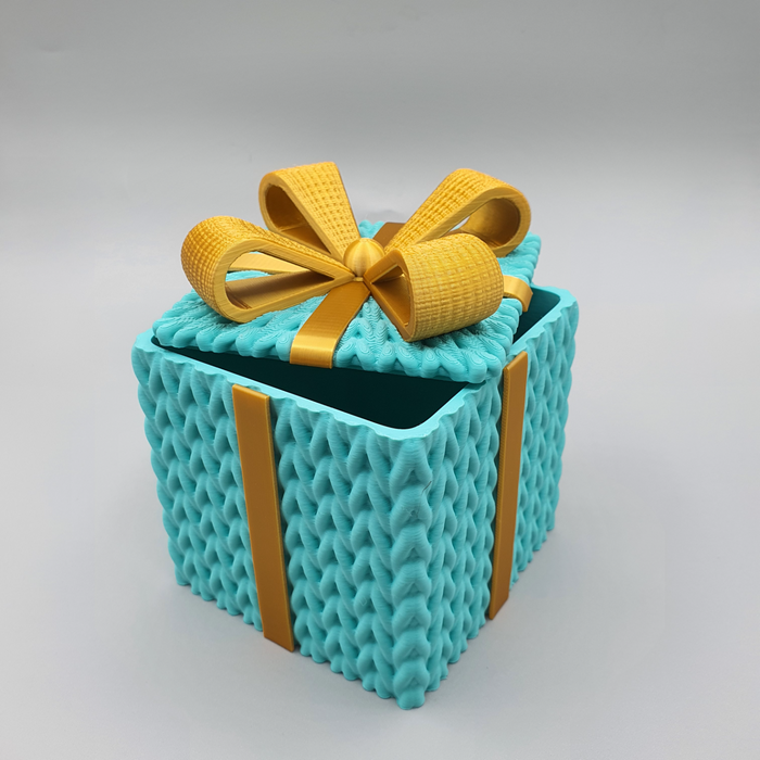 Multicolor Christmas 3D-Printed Gift Box – Farverig og magisk jule-gaveæske