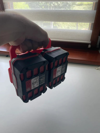 Parkside 20V Battery Caddy (4 Pack) | Power Tool Battery Holder & Organizer Case