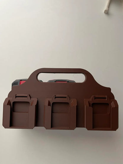 Parkside 20V Battery Caddy (6 Pack) | Power Tool Battery Holder & Organizer Case