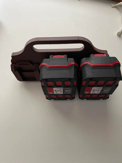 Parkside 20V Battery Caddy (6 Pack) | Power Tool Battery Holder & Organizer Case