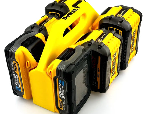 DeWALT 20V Battery Caddy (6 Pack) | Secure Locking Holder &amp; Organizer for Power Tool Batteries