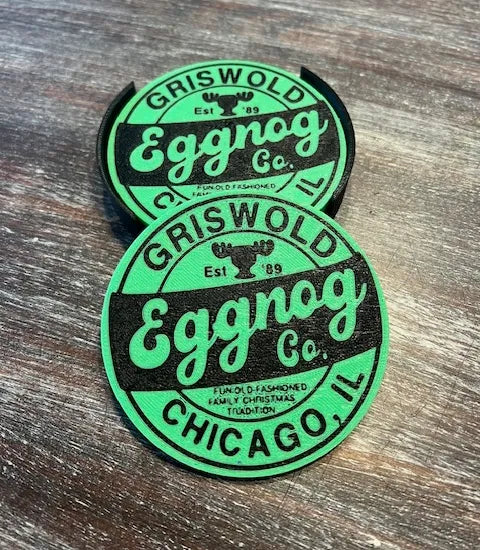 Griswold Eggnog Christmas Vacation Coaster qty 4