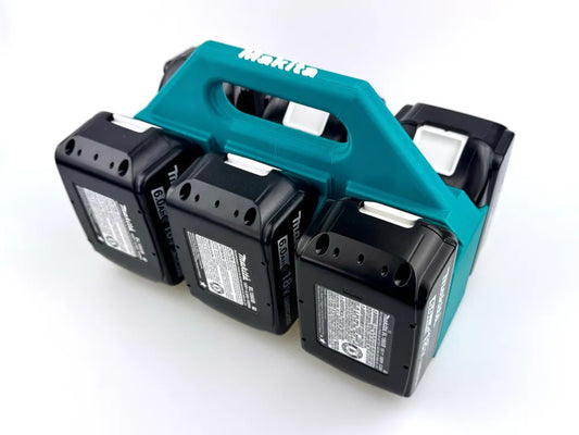 Makita 18V Battery Caddy (6 Pack) | Power Tool Battery Holder & Organizer Case