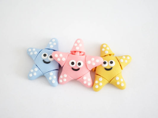 Articulated Pocket Pets – Smiley Starfish (3-pak)