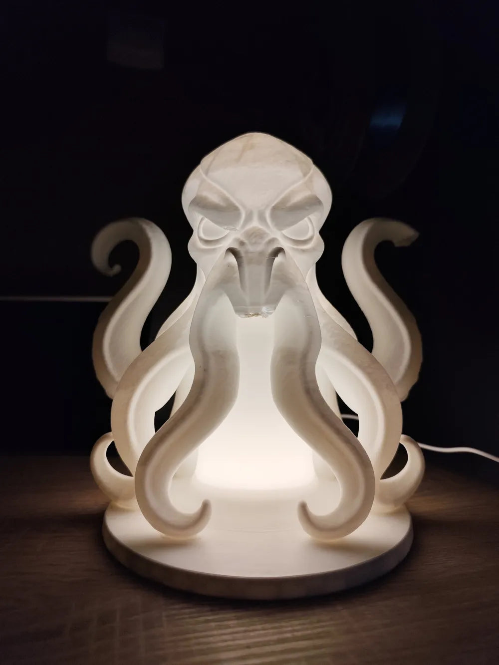 Kraken Night Lamp | Skandinavisk Design | LED eller Fyrfadslys