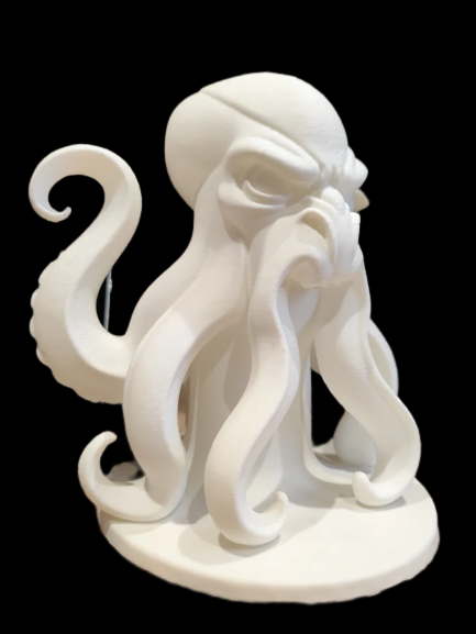 Kraken Natlampe – Skulpturel Havuhyre Lampe til Fyrfadslys eller LED med Fjernbetjening