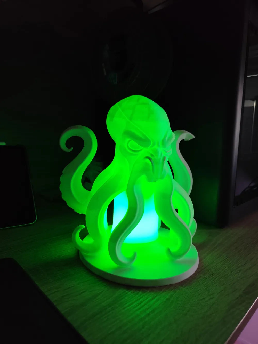 Kraken Night Lamp | Skandinavisk Design | LED eller Fyrfadslys