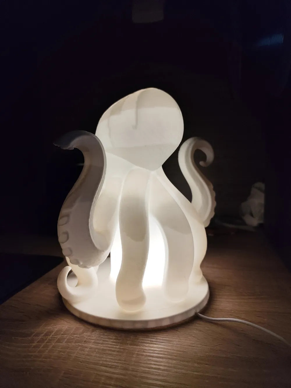 Kraken Night Lamp | Skandinavisk Design | LED eller Fyrfadslys