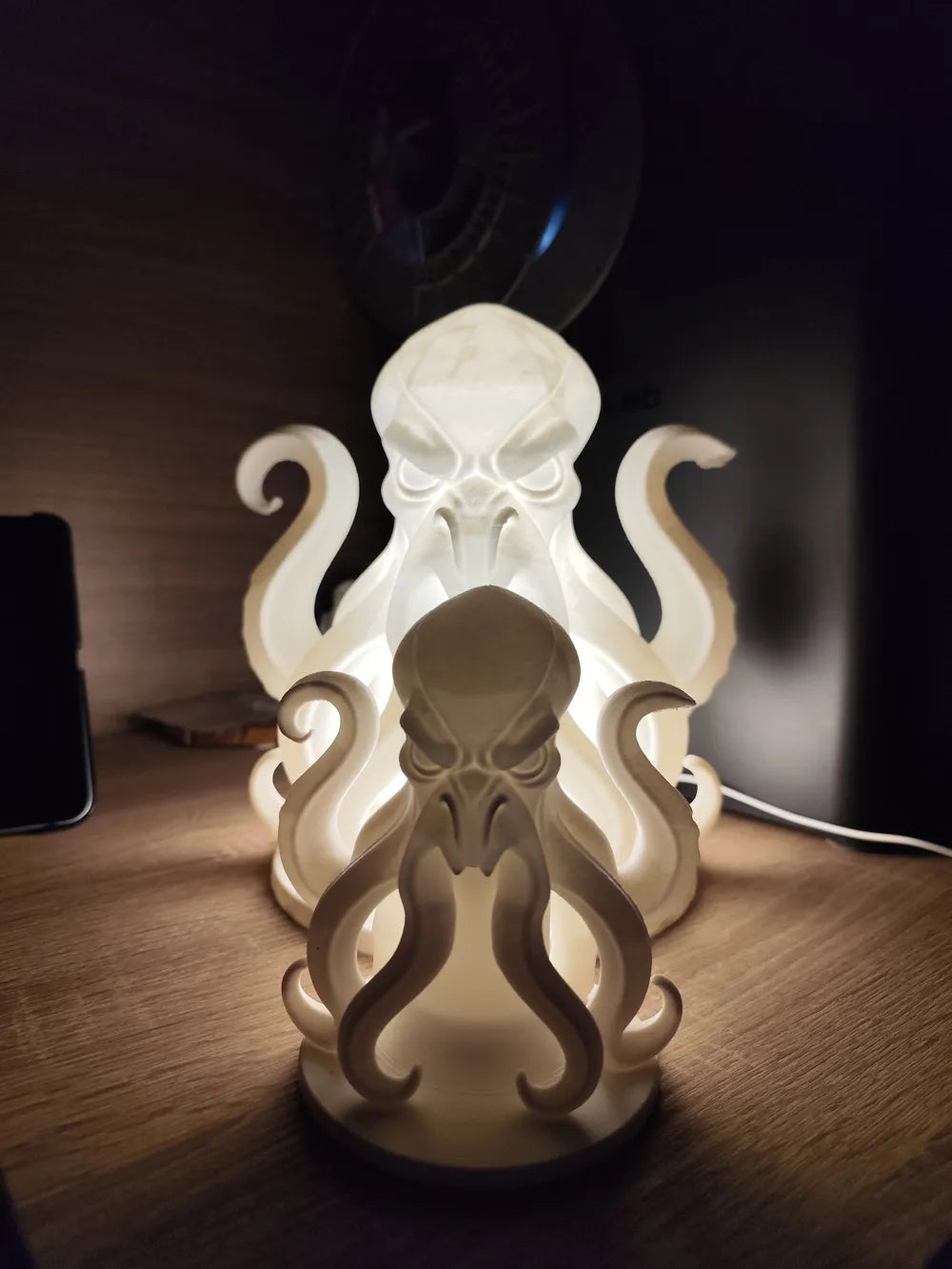 Kraken Night Lamp | Skandinavisk Design | LED eller Fyrfadslys