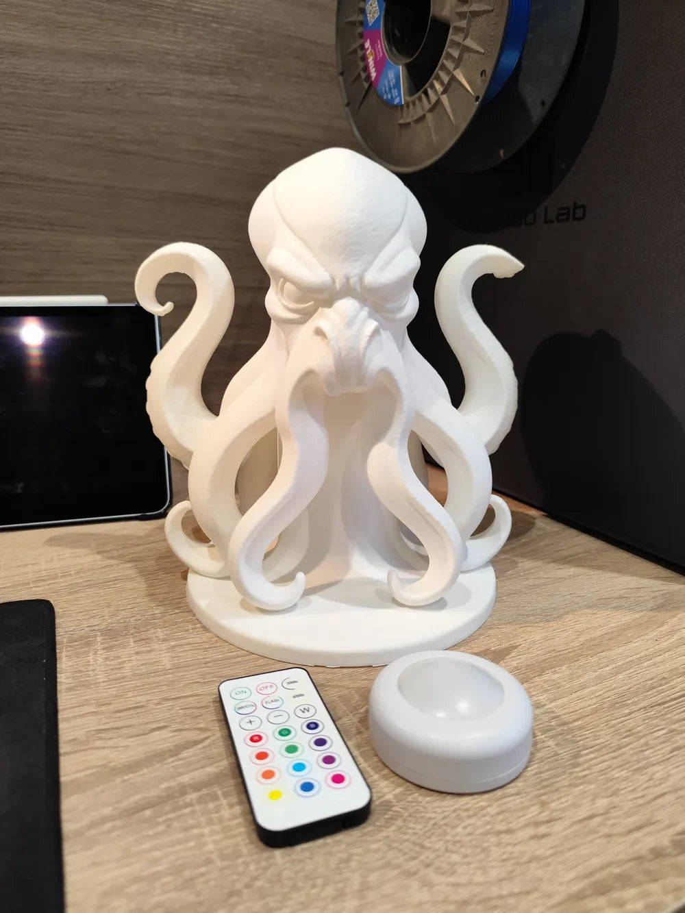 Kraken Night Lamp | Skandinavisk Design | LED eller Fyrfadslys