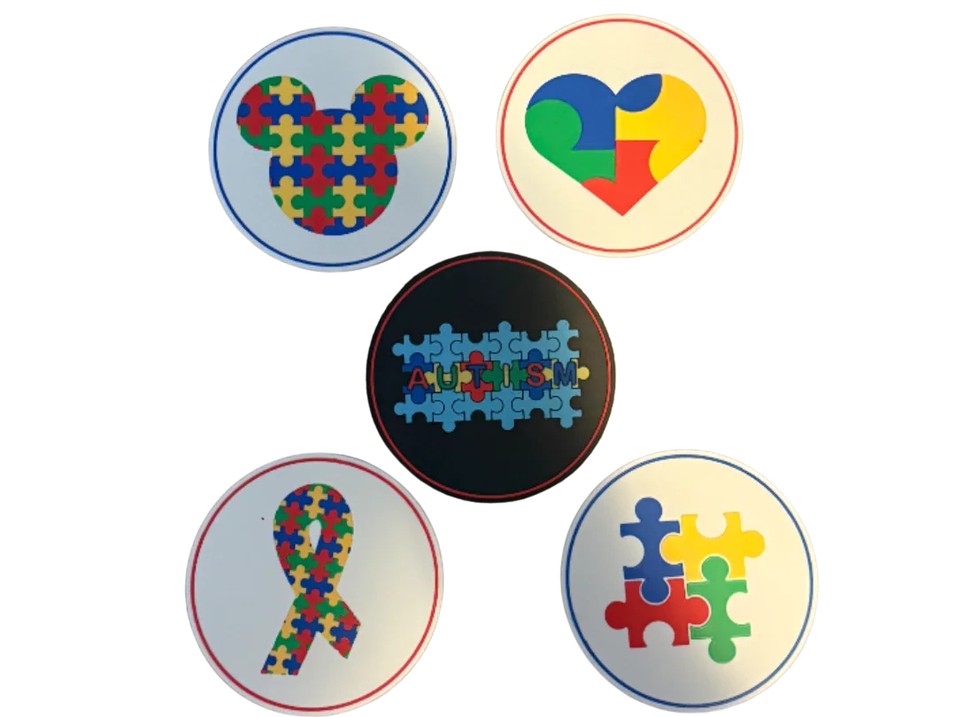 Autism Awareness Coasters – "It's OK to be different!"