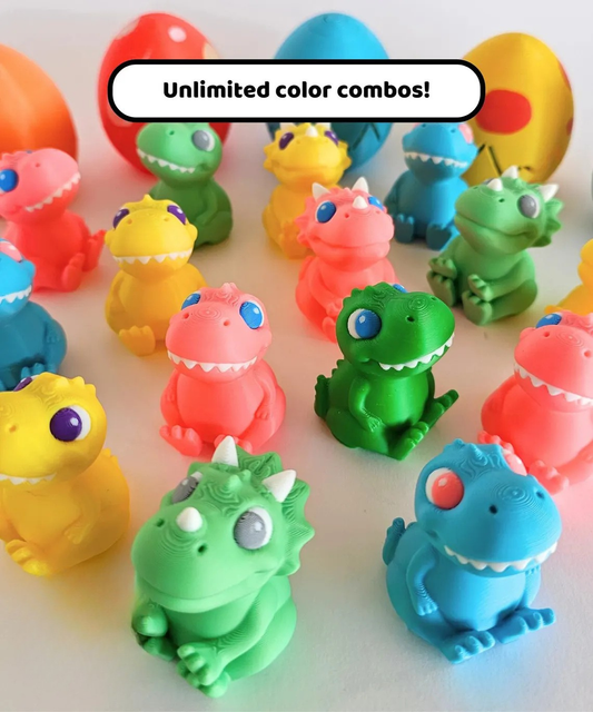Micro Dino Surprise Eggs (Wave 1) – Til Capsule Dispenser
