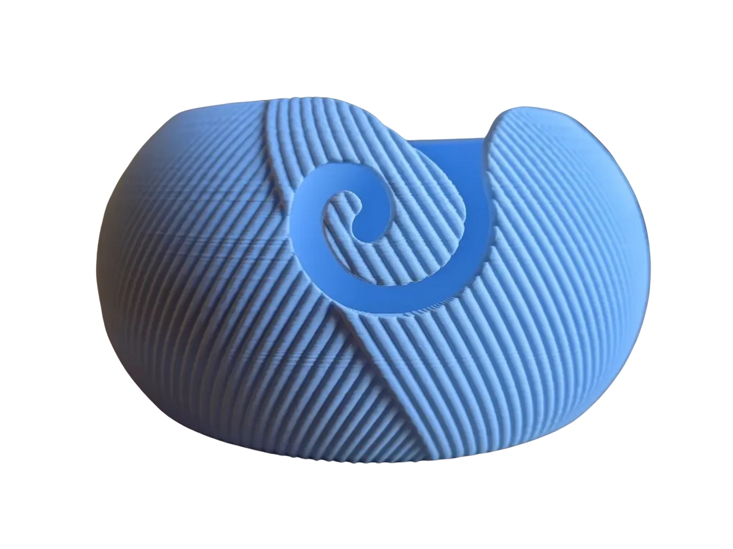 3D-printet garnskål med flettet mønster