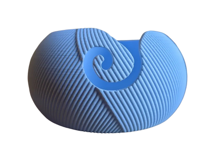 3D-printet garnskål med flettet mønster