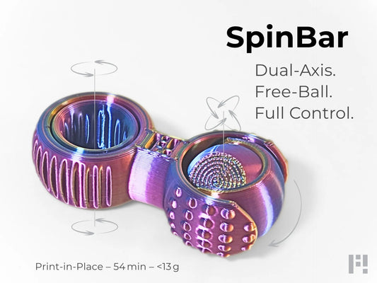 SpinBar – Dual-Axis Free-Ball Fidget Spinner