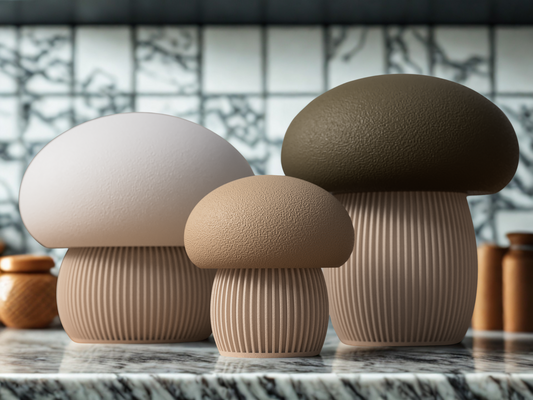Japandi Svampebeholder – Moderne og hyggelig efterårs- og vinterdekoration