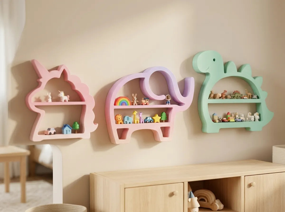 Cute Shelf Buddy Collection – Dekorativ Mini-Hylde