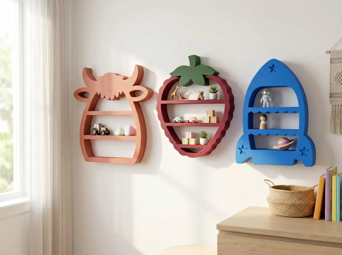 Cute Shelf Buddy Collection – Dekorativ Mini-Hylde