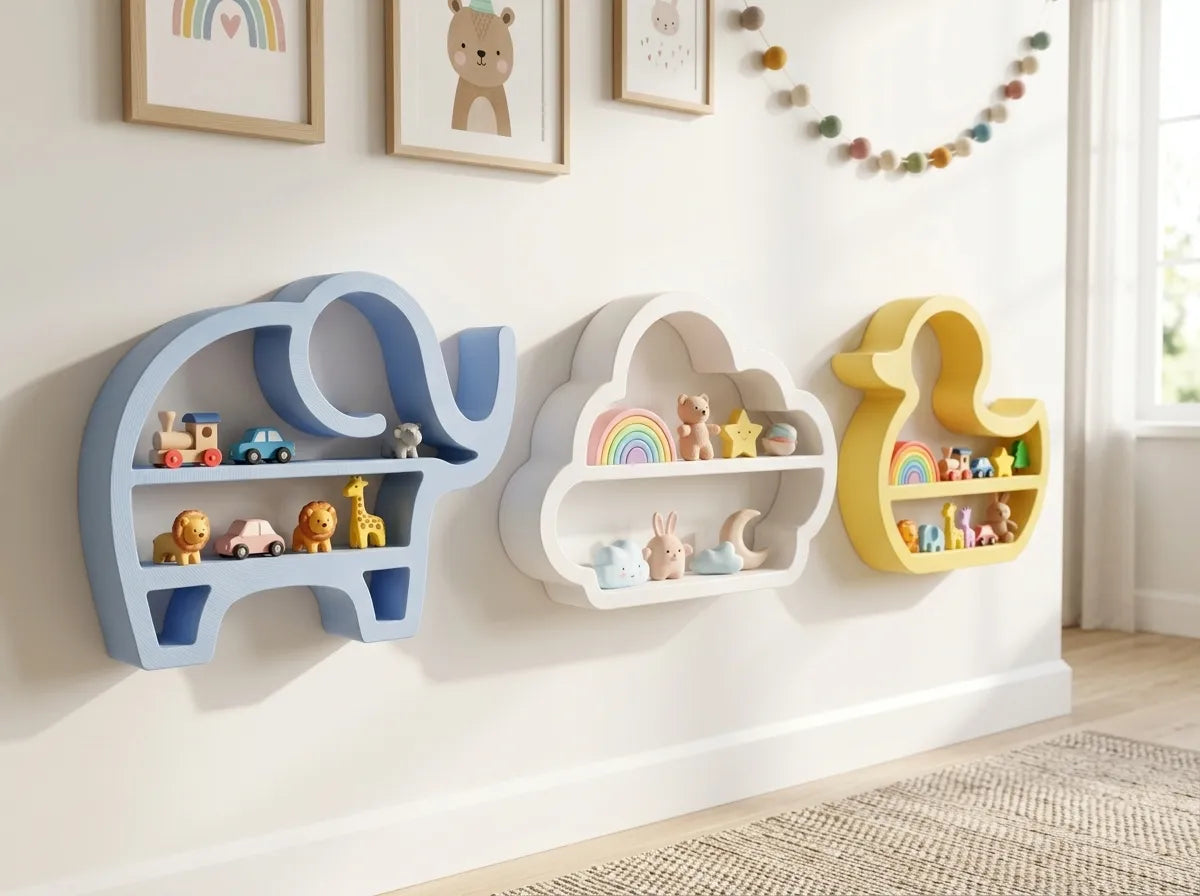 Cute Shelf Buddy Collection – Dekorativ Mini-Hylde