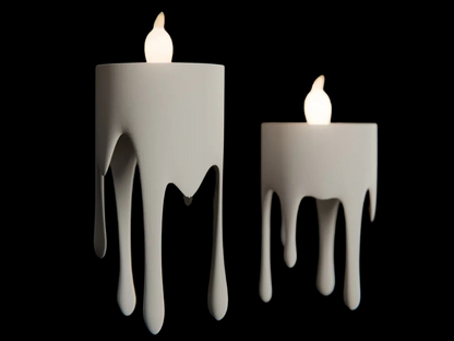 Floatning Dripping LED Tealight Holder – 2 stk. Sæt, Halloween Dekoration