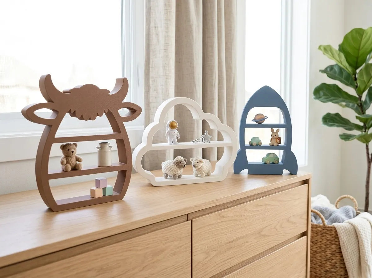 Cute Shelf Buddy Collection – Dekorativ Mini-Hylde