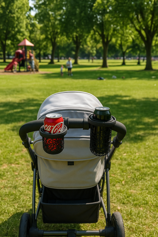 3D-printet Gyro Kopholder til Cykel & Barnevogn – Spildfri & Stilren Design