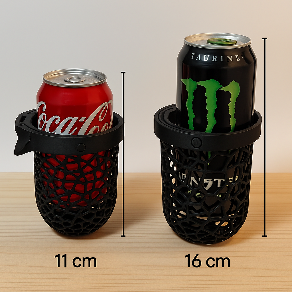 3D-printet Gyro Kopholder til Cykel & Barnevogn – Spildfri & Stilren Design