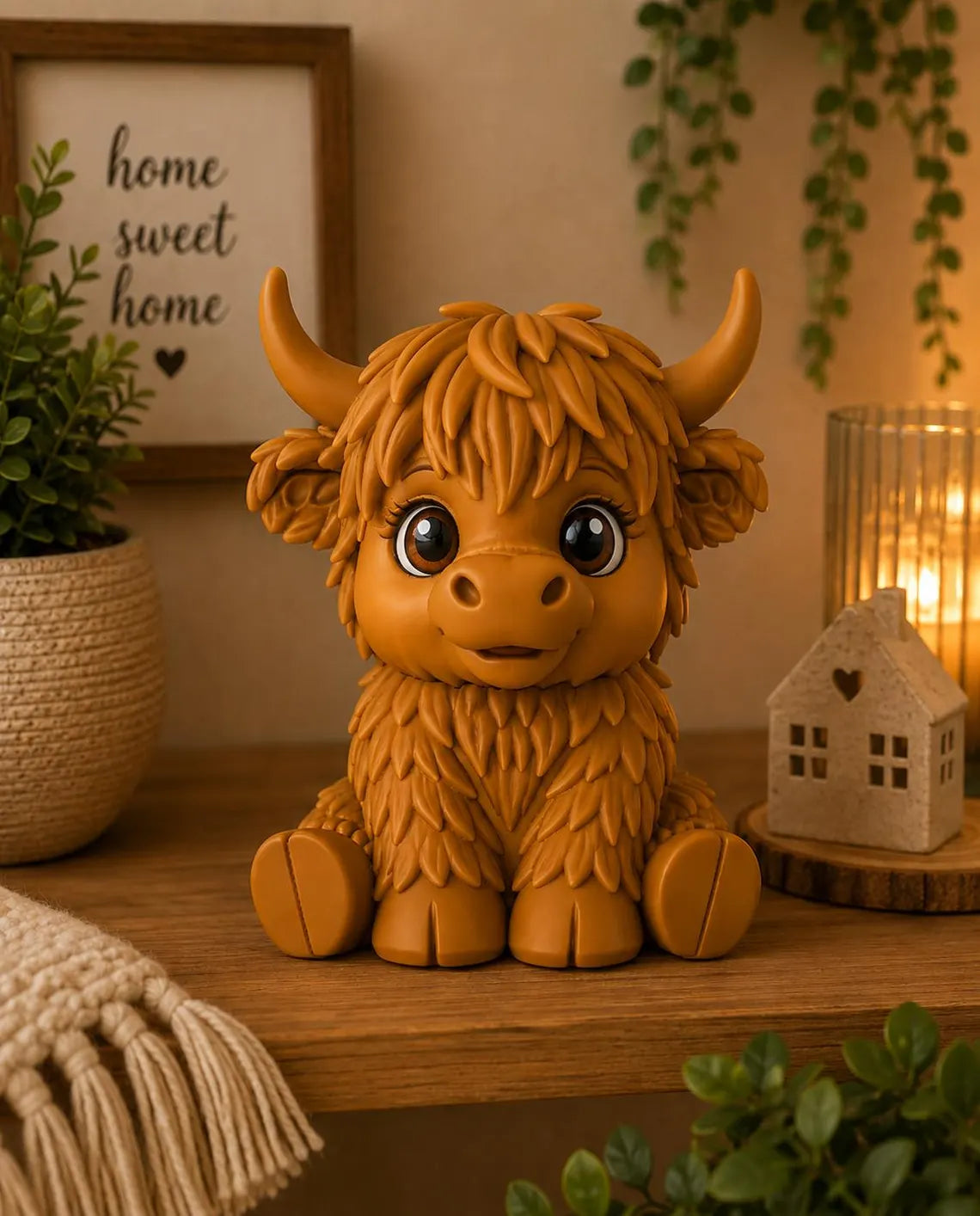 Highland Cows – 3D-printet Kawaii Sæt